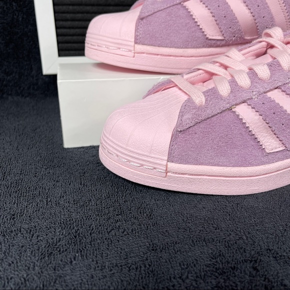 ADIDAS SUPERSTAR MINIMALIST ICONS CLEAR PINK WOMENS SHOES SIZE 9 PURPLE MENS 8 N - Picture 5 of 10